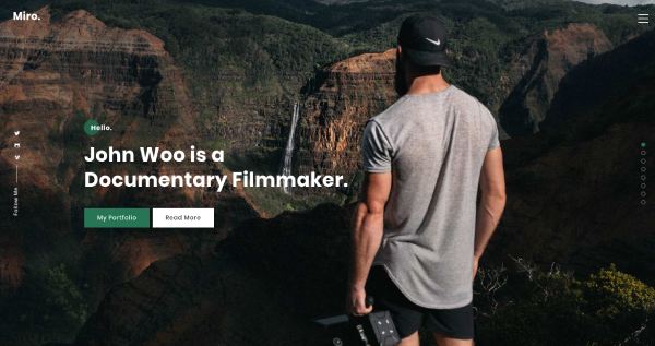 miro HTML5 Template